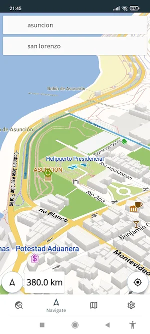 Paraguay Offline Map Screenshot 1