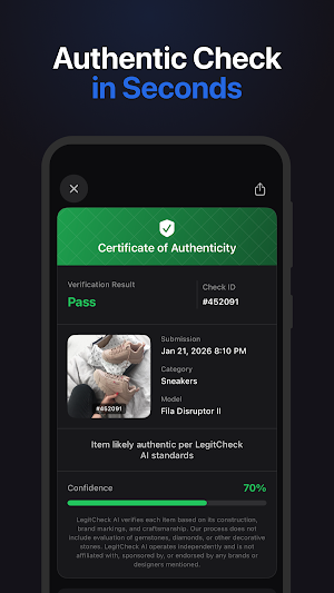 Legit Check Shoe Authenticator Screenshot 3
