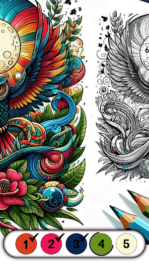 Tattoo Color By Number Games Screenshot 0