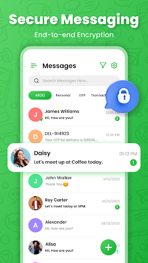 SMS Messenger - Text Messaging Screenshot 1