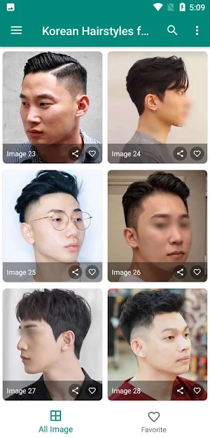 Korean Hairstyles for Men Screenshot 2