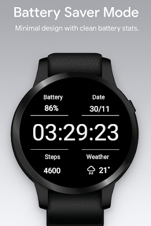 Battery Saver Minimal Watch Screenshot 1