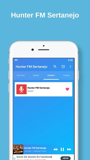 hunter fm sertanejo Screenshot 1
