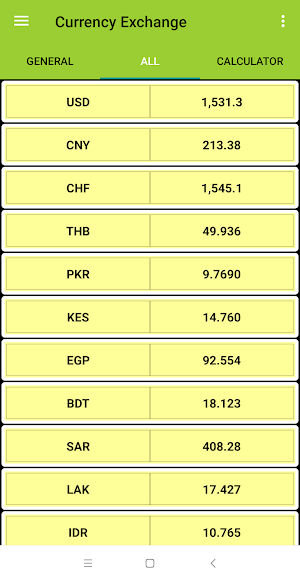 Currency Exchange Screenshot 2