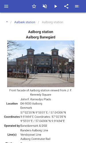 Railway stations in Denmark Screenshot 2