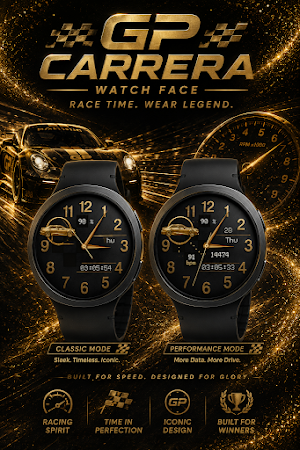 GP Carrera: Premium Watch Face Screenshot 3