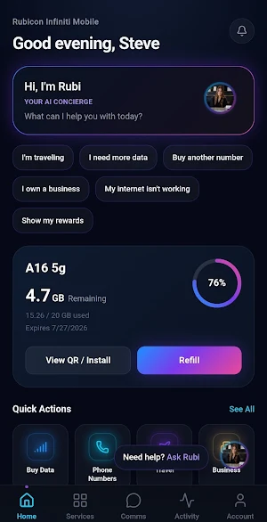 Infiniti Mobile Screenshot 0