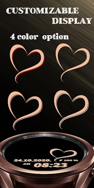 Rose gold heart Screenshot 3