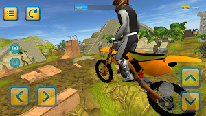Jungle Motorbike Jumping 3D Screenshot 2