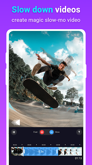 Slow motion - fast motion & slow mo video editor Screenshot 0