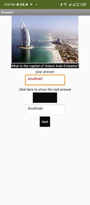 Capital Quiz Screenshot 3