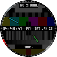 Animated No Signal Watch Face