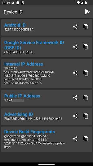 Device ID Screenshot 0