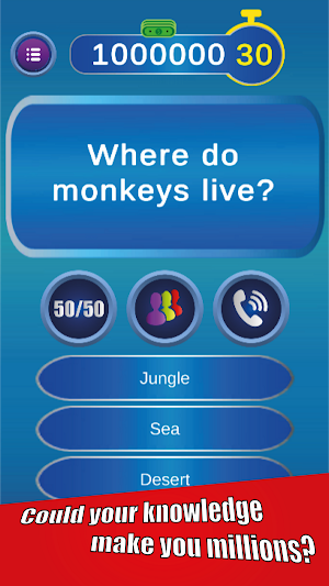 Millionaire Quiz Screenshot 0