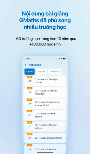 GMaths - Học toán tiếng Anh Screenshot 1