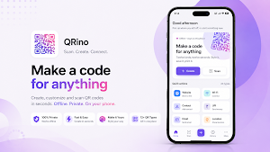 QRino: QR Code Scanner & Maker Screenshot 0