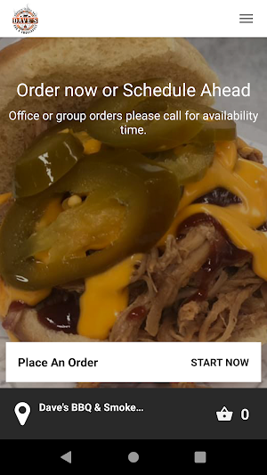 Dave's BBQ & Smokehouse Screenshot 1