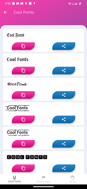 Cool Fonts - Text & Symbol Screenshot 3