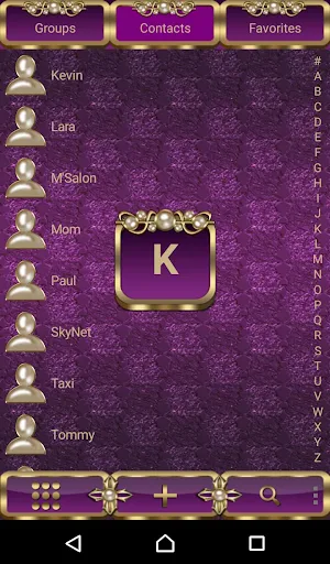 Virgin Mary Lilac Dialer theme Screenshot 2
