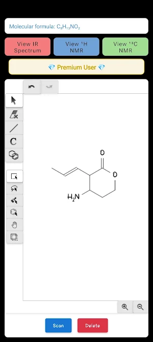 SpectroX (IR, ¹H NMR, ¹³C NMR) Screenshot 1