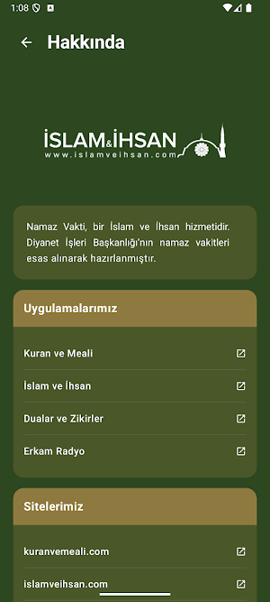 Namaz Vakti (islamveihsan) Screenshot 2