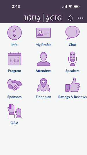 IGUA Events Screenshot 1