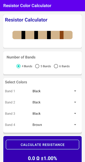 Resistor Color Calculator Screenshot 0