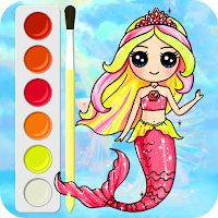 Mermaid Coloring:Kids Coloring