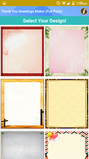 Design Thank You Greeting Card Screenshot 0