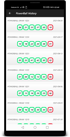 Lotto Results Screenshot 3