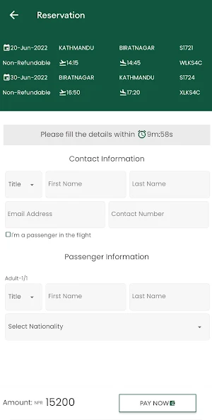 Saurya Airlines Screenshot 2