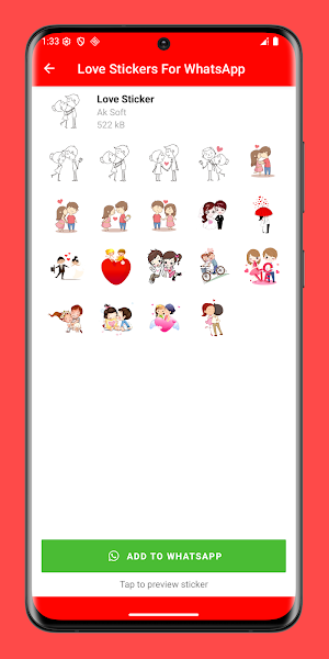 Love Stickers for WhatsApp Screenshot 2