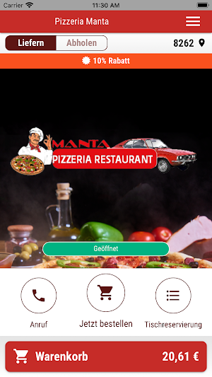 Pizzeria Manta Screenshot 0