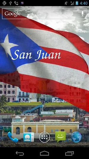 Puerto Rico Flag Live Wallpaper Screenshot 3