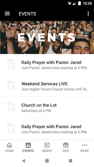 Higher Vision Church Screenshot 1