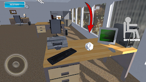 Bored Officer Paper Throw Screenshot 1