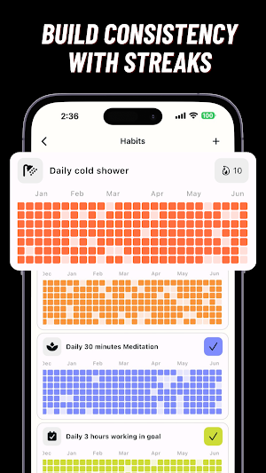 Consistency Tracker: Aurabit Screenshot 1