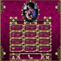 Virgin Mary Purple Dialer theme
