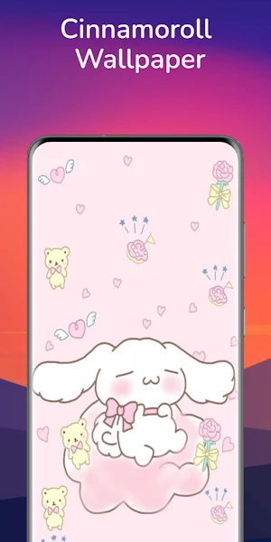 Cinnamoroll Pink Wallpaper Screenshot 2