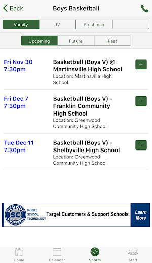 Greenwood Athletics - Indiana Screenshot 2