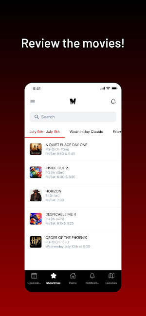 Miller Cinemas App Screenshot 3