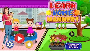 Learn Home Manners: Mommy & Baby Games Screenshot 0