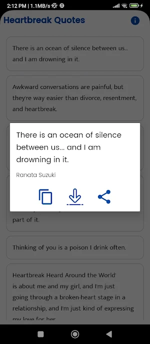 Heartbreak Quotes and Sayings Screenshot 1