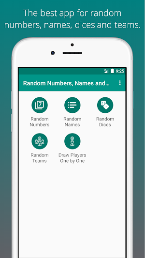 Random Numbers, Names and Teams for Games Screenshot 0