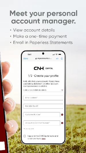 CNH Capital MyAccount Screenshot 1