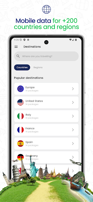 FastEsim: Travel eSIM Screenshot 1