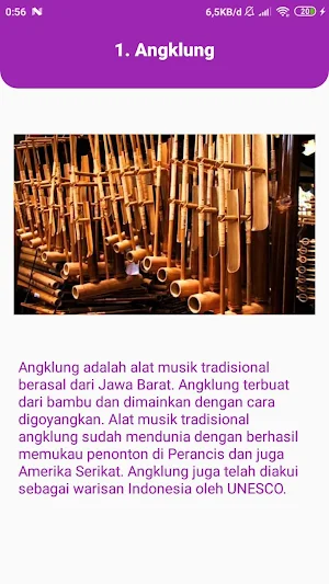 Alat Musik Tradisional Indonesia Screenshot 1