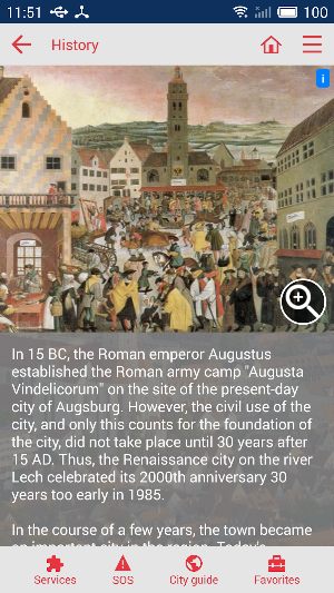 Augsburg city guide Screenshot 3
