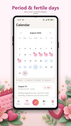 Neli: Period Tracker & Cycle Screenshot 2
