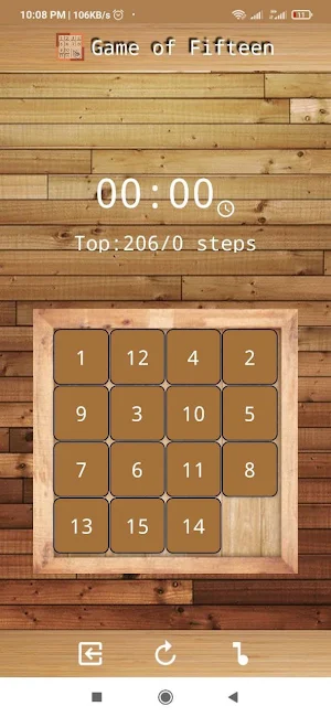 Puzzle of fifteen Screenshot 2